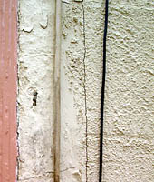 Example of poor restucco job.