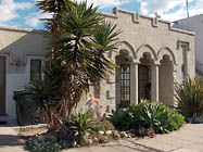 Unique Moorish influenced court on the Bungalow Court Tour