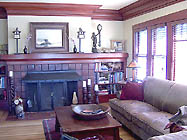 Interior of one of the Craftsman homes on the Historic Home Tour