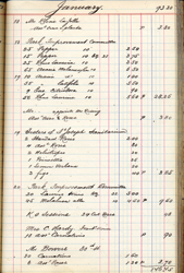 1906 nursery ledger page