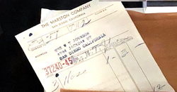 Marston's receipt for nylons