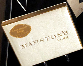 Marston's box of playing cards