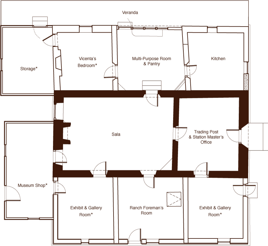 Warner-Carrillo Ranch House floor plan