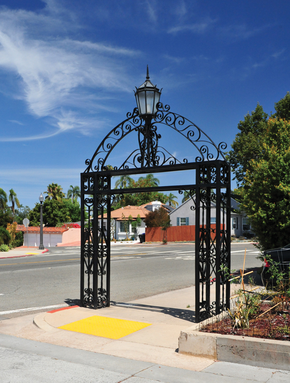 Original gate at Monroe and Euclid Avenues