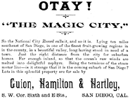 Otay ad from The Golden Era 1887